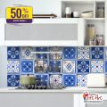 Gift Art Decorative Tile Stickers 12x12cm Self-Adhesive Waterproof Wall Decor for Kitchen & Bathroom. 