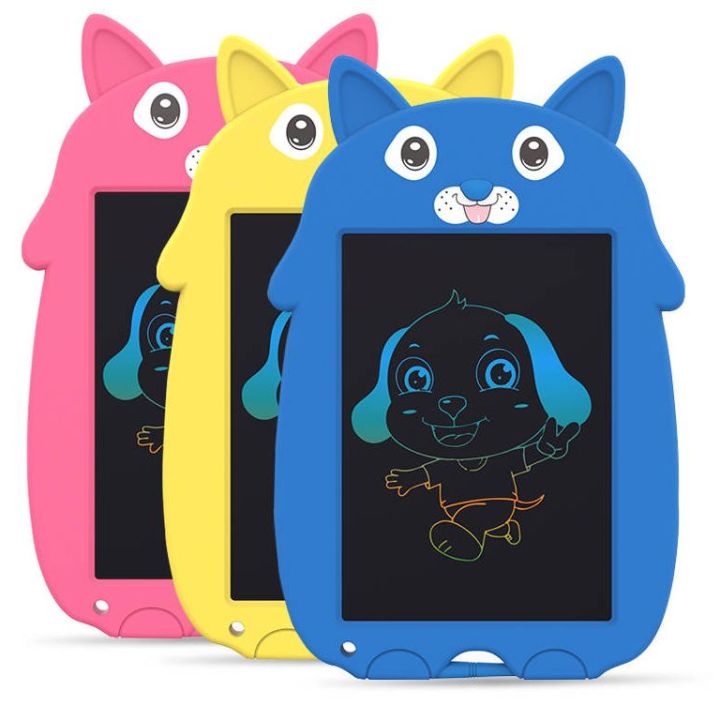 Cartoon Style High Quality Multicolor Display LCD Drawing Writing Tablet for Kids & Adults with Pen Erasable Colorful E-writer Digital Memo Pad