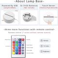 3D Desk Lamp DIY Handwritten Message Board Night Light, Changing Illusion Night Light Smart Touch Switch LED Lighting Creative Gift Toys Decorations. 