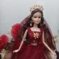 Barbie doll clothes |  Barbie doll wedding clothes | Barbie doll accessories | Barbie dress up | Barbie doll jewelry |wedding dress |Bridal dress | Barbie gown | Barbie party dress |gift for girls  | dress for 11 inch doll. 