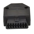 OBD2 OBD II 16 pin connector socket Diagnostic Tool Adapter OBD connector + Enclosures + Terminal + screws. 