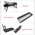 Portable Folding Charcoal Barbecue Grill, Foldable BBQ Grill Stand, Portable Foldable Charcoal BBQ Indoor/Outdoor Living Barbecue Cooking Grill Stand, Stainless Steel Grill. 