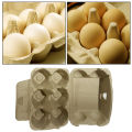 Eco-friendly Egg Cartons 10 Pack Reusable Egg Cartons Natural Cardboard Container for Farm Eggs Bulk 6 Count Egg Cartons Eco-friendly Chicken Supplies Egg Packaging Solution. 