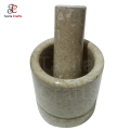 Taxila Crafts Easy to Clean Beautiful teakwood   Mini Marble Imam Dasta Kharal Kundi – Elaichi aur Tablet Crusher & Herb Grinder. 