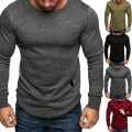 Men Shirt Comfy Wear Resistant Spring Base Shirt. 