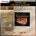 Glam Gas Black Forest Black Gas + Electric | Glam Gas Oven | Built in Oven | Gas + Electric Oven. 