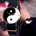 Women Watch Women Bracelet Watch Eight-diagram Tai Chi Pattern Casual Canvas Leather Analog Classic Quartz Watch Женские Часы Ye. 