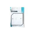 Dlink RJ45 Cat6 Dual Faceplate For Cat6 I/O Keystone Jacks- White. 