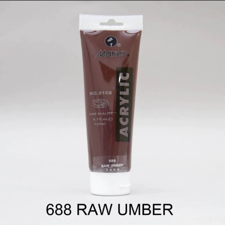 Marie's 75ml Acrylic Colors Paint Tubes-690 Vandyke Brown