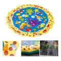 PinShang Sprinkler Pad For Kids 39'' Sprinkler Play Mat Outdoor Pool Party Water Play Toys Water Play Game For Kids Pets. 
