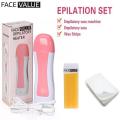 Depilatory Wax Heater Machine Pack Of 3 Wax Deal With Rica Roller Wax And Depilatory Wax Paper Universal Electric Wax Heater For Rica Roller Wax Handy And Safe With Side Window For Wax Control Perfect And Sure Hair Removal Professional Use. 