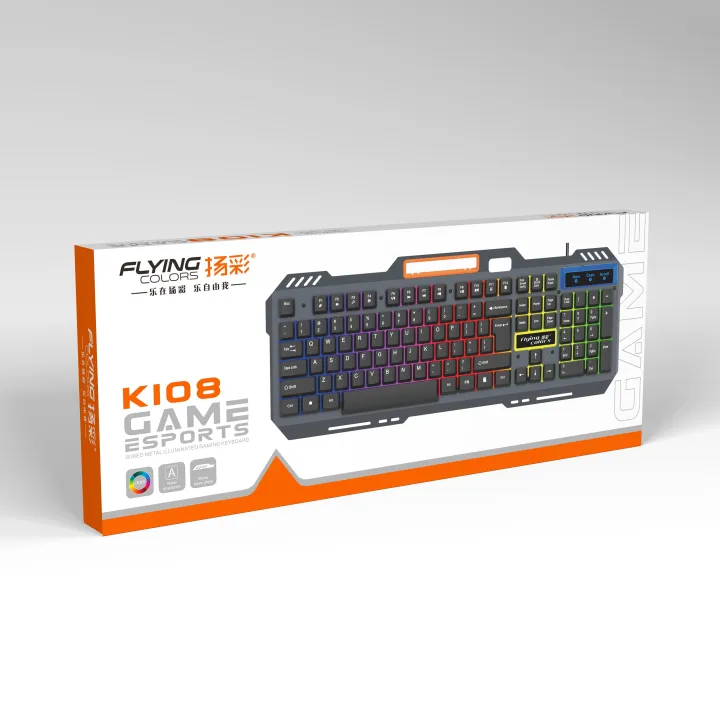K108%20RGB%20Gaming%20Keyboard%20with%20Metal%20Frame,%20Mechanical%20Feel%20Keys,%20Mobile%20Holder,%20Numeric%20Keypad,%20Multi-Color%20RGB%20USB%20Keyboard%20-%20Image%205