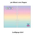 Kawaii Binder A6 Notebook and Journal Refill 6 Rings Notepad Accessories Note Book Agenda Planner Staionery Organizer Sketchbook. 