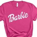 Barbie Summer Pink T-Shirt for Women, Half Sleeves, Round Neck. 