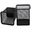 Pack of 2 - Pen Stand and Stationery Holder Metal Mesh - Black. 