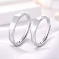 925 Silver Plated Couple Rings for Boys & Girls – Adjustable Matching Promise Rings, Copper Material, Stylish Couple Jewelry Pakistan. 