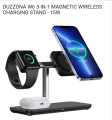 Duzzona W6 Magnetic Wireless Charger 3-in-1 Detachable Wireless Charging Stand Station Dock for iPhone Airpods Apple Watch  ETC. 