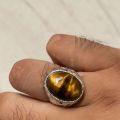 Ring For Men Orignal Tiger Eye Stone. 
