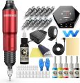 Wormhole Tattoo Gun Kit Cartridge for Beginners Rotary Tattoo Machine Kit Tattoo Pen Kit Tattoo Supplies WTK100. 