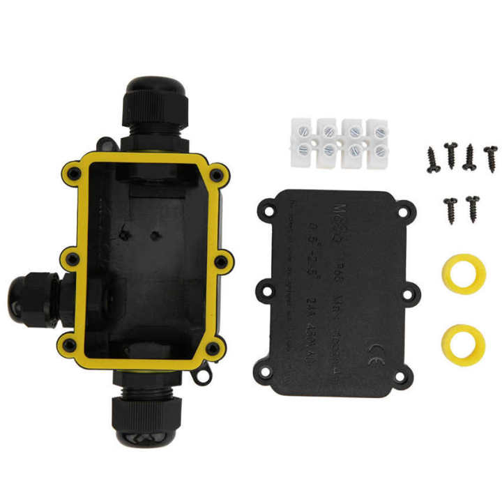 IP68 Plastic Junction Box 4m Underwater Electronic Connection Case T100 450V 24A UL94V-2