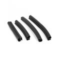 Car Door Guards Edge Protectors-Rubber-White&Black-4Pcs. 