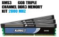 Corsair 6GB Triple Channel DDR3 Memory 2000 Mhz 3x2GB Kit Ultra Fast Performance. 