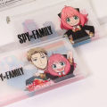 Anime SPY×FAMILY Loid Forger Anya Forger Yor Forger Plastic Pencil Case School PVC Pencilcase Kids Stationery Gift Cosmetic Bag. 