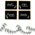 18Pcs Mini Chalkboard Signs for Food Party Food Labels for Party Buffet Table Small Chalkboard Signs for Party. 