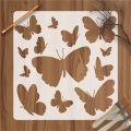 13 Butterflies Reusable Stencil Airbrush Painting Wall Art DIY Home Decor Scrap booking Album Crafts ID 025. 