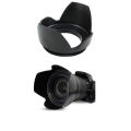 Lens Hood Petal Style For Nikon Canon Sony Olympus Fujifilm Pentax Sigma Tokina DSLR Camera - Black. 
