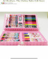 Premium Ben 10 Boys & Girls (86) Pcs Colouring Kit/Set With Fold Able Button Box. 