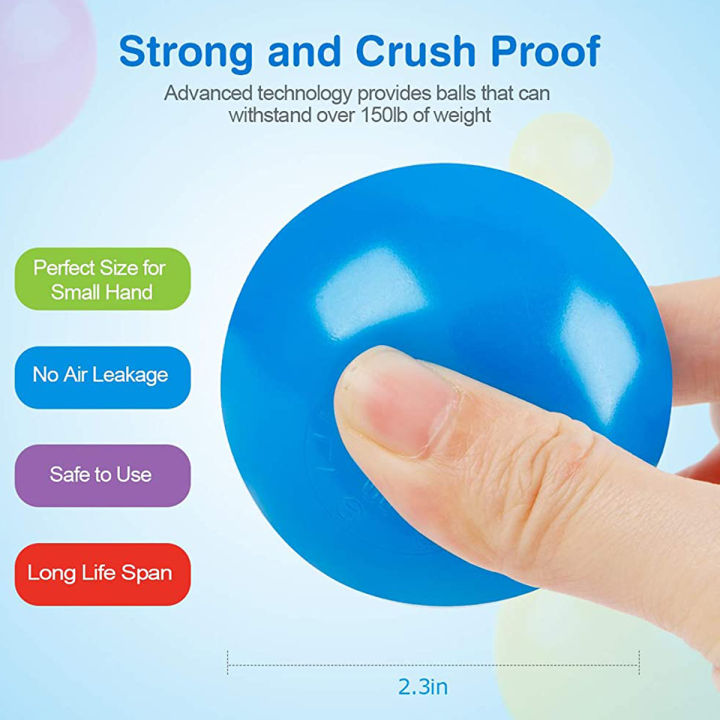 100%20Pcs%20Soft%20Balls%20For%20Kids%20Toddlers%20Swimming%20Pool%20Balls%20Play%20Tent%20Balls%20Pack%20of%2020%20Plastic%20Ball%20BPA%20Free%20&%20Crush%20Proof%20Multicolored%20Soft%20Plastic%20Balls%20For%20Ball%20Pit%20Baby%20Pool%20Indoor%20Pack%20of%20100%20Pieces%20Balls%20-%20Image%205