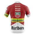 FULL ZIP Marlboro Red and White Short Sleeve Cycling Jersey Top Sports Wear Race Cut Mountain Bike Jersey. 