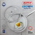 "Crown Stainless Steel Frying Pan(20cm) - Professional Quality Cookware for Every Kitchen". 