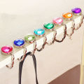 Portable Foldable Folding Crystal Alloy Purse Handbag Hook Hanger Bag Holder. 