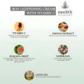 NEOLITH 92% Organic Skin Lightening Cream with Vitamin C | Brightening & Whitening | Oil-Free, Quick Absorbing | Paraben & Silicone-Free | Suitable for All Skin Types | 50g. 