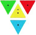 Pyramid Cube 3x3 High Speed Stickerless Triangle Puzzle - Multicolour. 