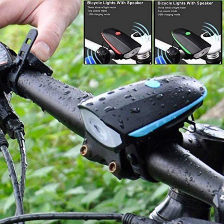 🚴‍♂️ 3-in-1 LED Bicycle Headlight with Horn 🔊 – Ultra Bright Cycle ...