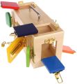 Montessori Toys for Children DIY Key Box Colorful Wooden Early Education Baby Sensory Preschool Training Game Kids Gift Toys. 