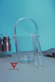 ICE Busket with handle and tong ,glass ice busket,Blink ice busket ,high Quality ice busket. 