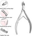 BEZOX Cuticle Clippers Stainless Steel Professional Cuticle Cutter Hangnails Trimmers Full Jaw Manicure Cuticle Nipper(6mm). 