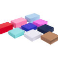 Spot color black and white pink blue square clothing airplane box extra hard high-end packaging express carton. 