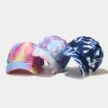 New Fashion Colorful Tie-dye Baseball Cap Spring Men's and Women's Trend Lovers Hat Outdoor Sports Adjustable Sun Graffiti Bones. 