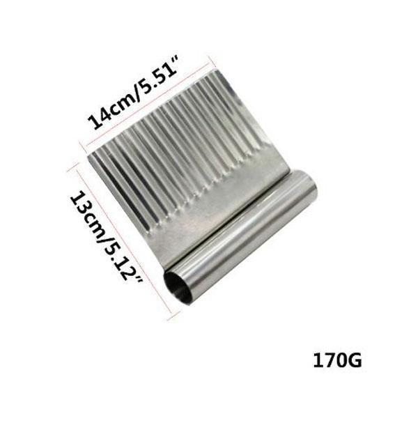 Potato Slicer Potato Chips Wavy Shape Lays Cutter Creative Kitchen Gadget New Finger Potato Chips Cutter Slicer Stainless Steel Potato Chip Slicer Vegetable Crinkle Wavy Cutter Chips Cutter Crinkle Heavy duty Best Quality آلو کے چپس ک