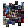 Marvel Stickers Posters Customized in 4x6 inches for Wall decor l Pack of 40 marvel stickers for wall Decoration. 