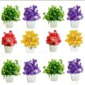 Pack of 12 Plant Artificial Decoration Piece with pot Best for home & Office Decoration purpose 4inch height. 