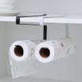 Door Cabinet Hanging Paper Towel Storage Rack Iron Cabinet Partition Layer Roll Paper Holder. 