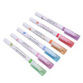 Curve Pens, 6 Color Ample Ink Supply Waterproof Curve Highlighter Pen Set Ergonomic for Club for Office for Artists. 