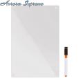 Magnetic Reminder Board Transparent Acrylic Fridge Whiteboard Calendar Reusable Dry Erase Board for Household Organization Magnetic Refrigerator Organizer Magnetic Refrigerator Calendar. 