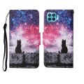 For OPPO F17 Pro Painted Pattern Horizontal Flip Leathe Case. 